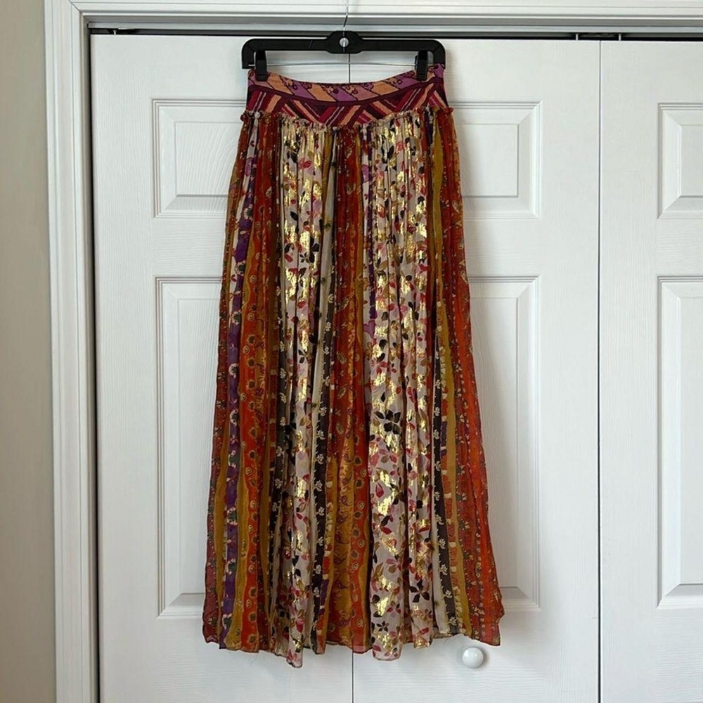 Diane von Furstenberg Women's Purple and Red Skirt
